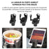 Porte Gobelet Voiture Universel - Support Grille Aération Rotatif 360°